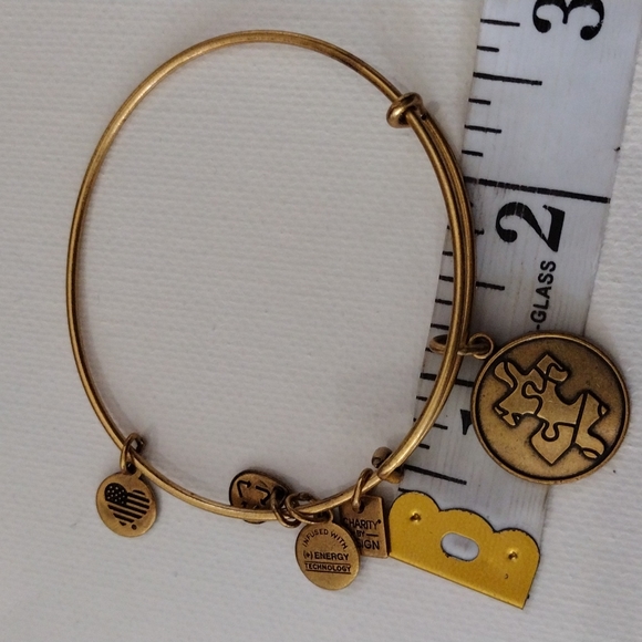 Alex And Ani charm wire bracelet. - Picture 4 of 5